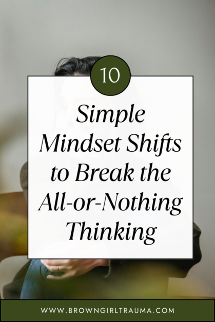 all-or-nothing thinking