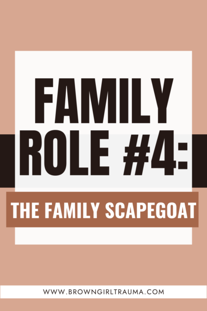family scapegoat