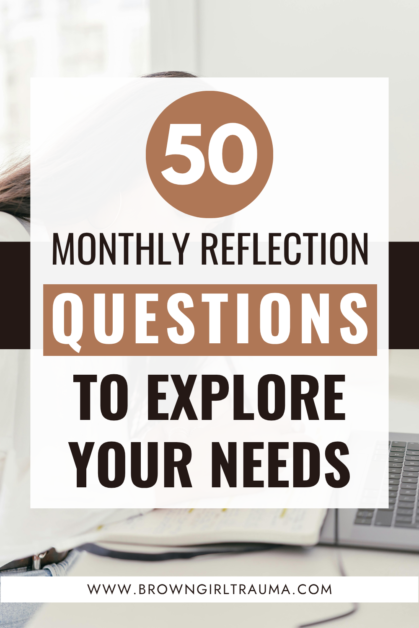 Monthly Reflection Questions
