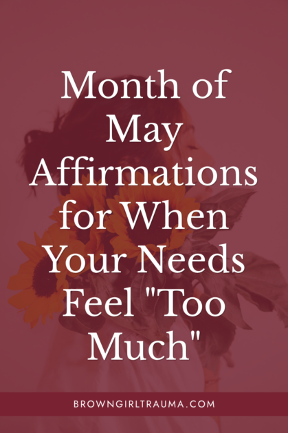 month of may affirmations