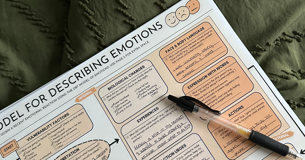 dbt model for describing emotions
