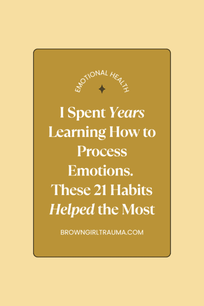 how to process emotions