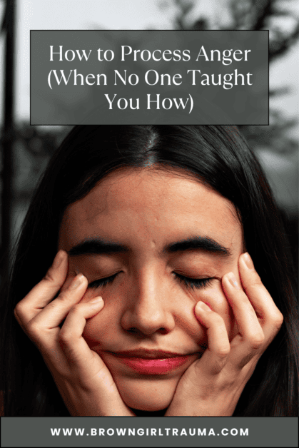 how to process anger